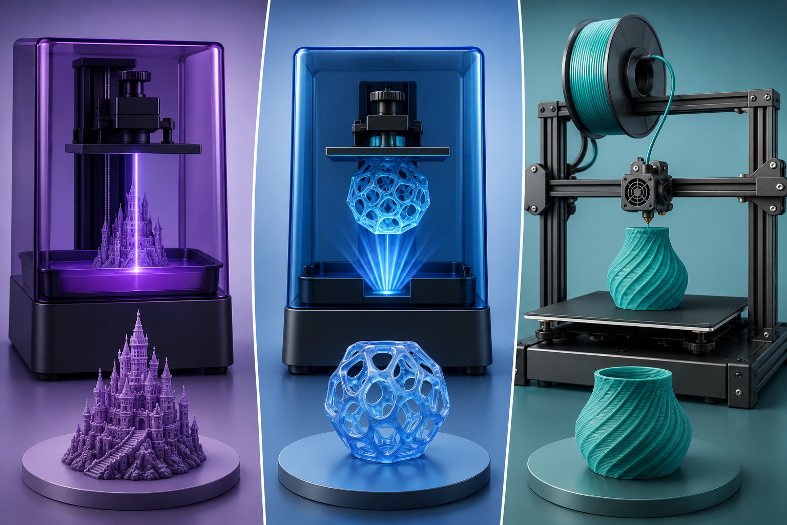 SLA vs DLP vs FDM: Which 3D Printing Technology Should You Choose?