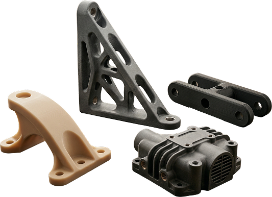 FDM 3D printed materials and engineering parts
