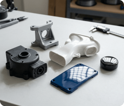 Polished 3D printed part