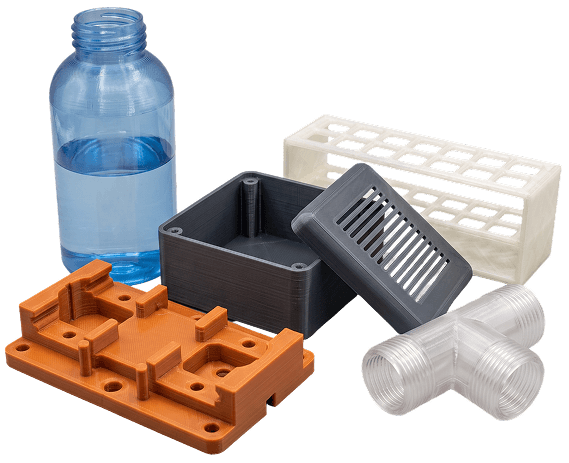 FDM PETG 3D printed functional parts