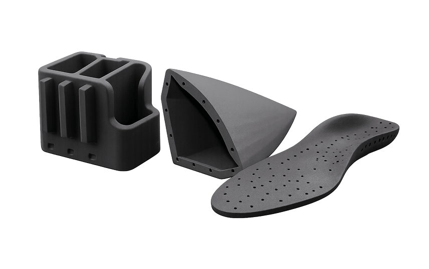 PA12 black nylon SLS 3D printed parts
